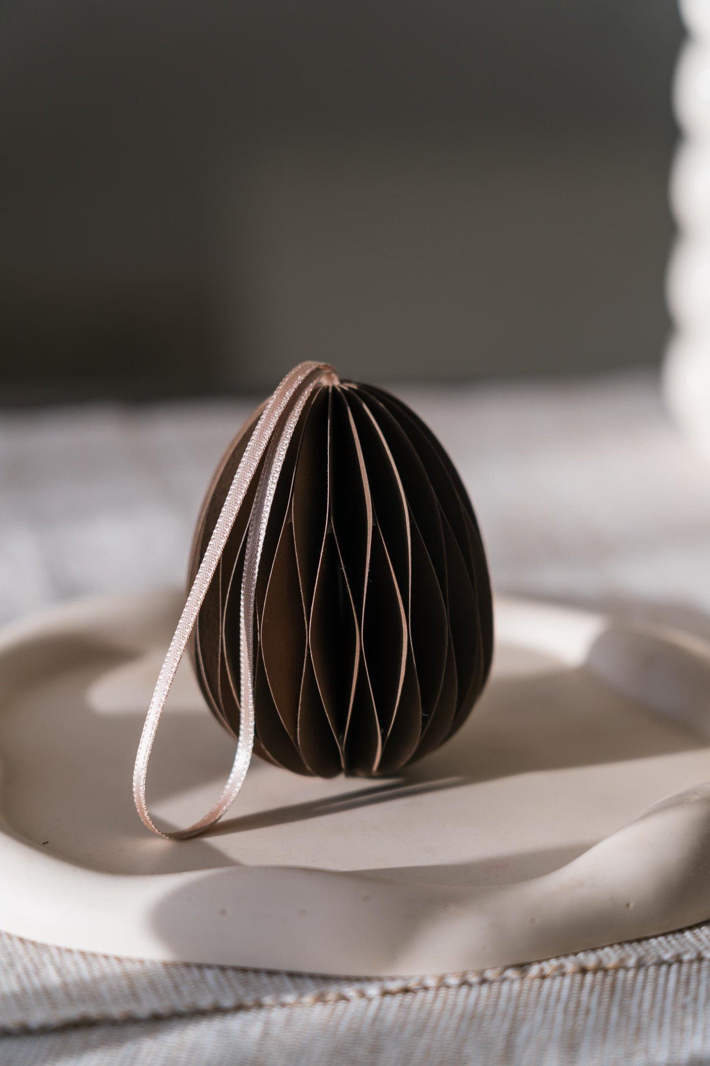 Honeycomb Easter Egg Set: Handmade Paper Scandi Decor
