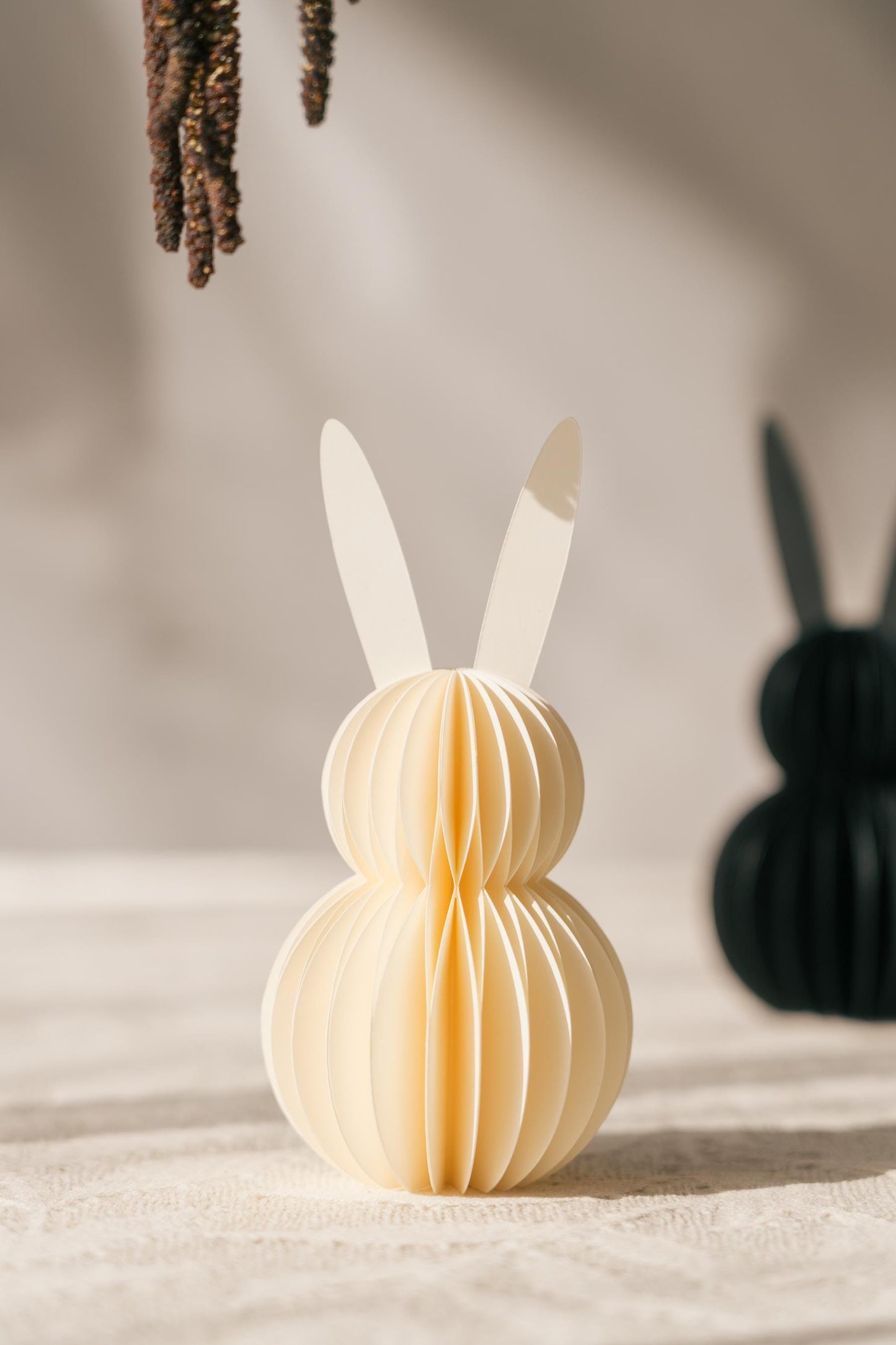 Handmade Paper Easter Bunny: Scandi Honeycomb Decoration