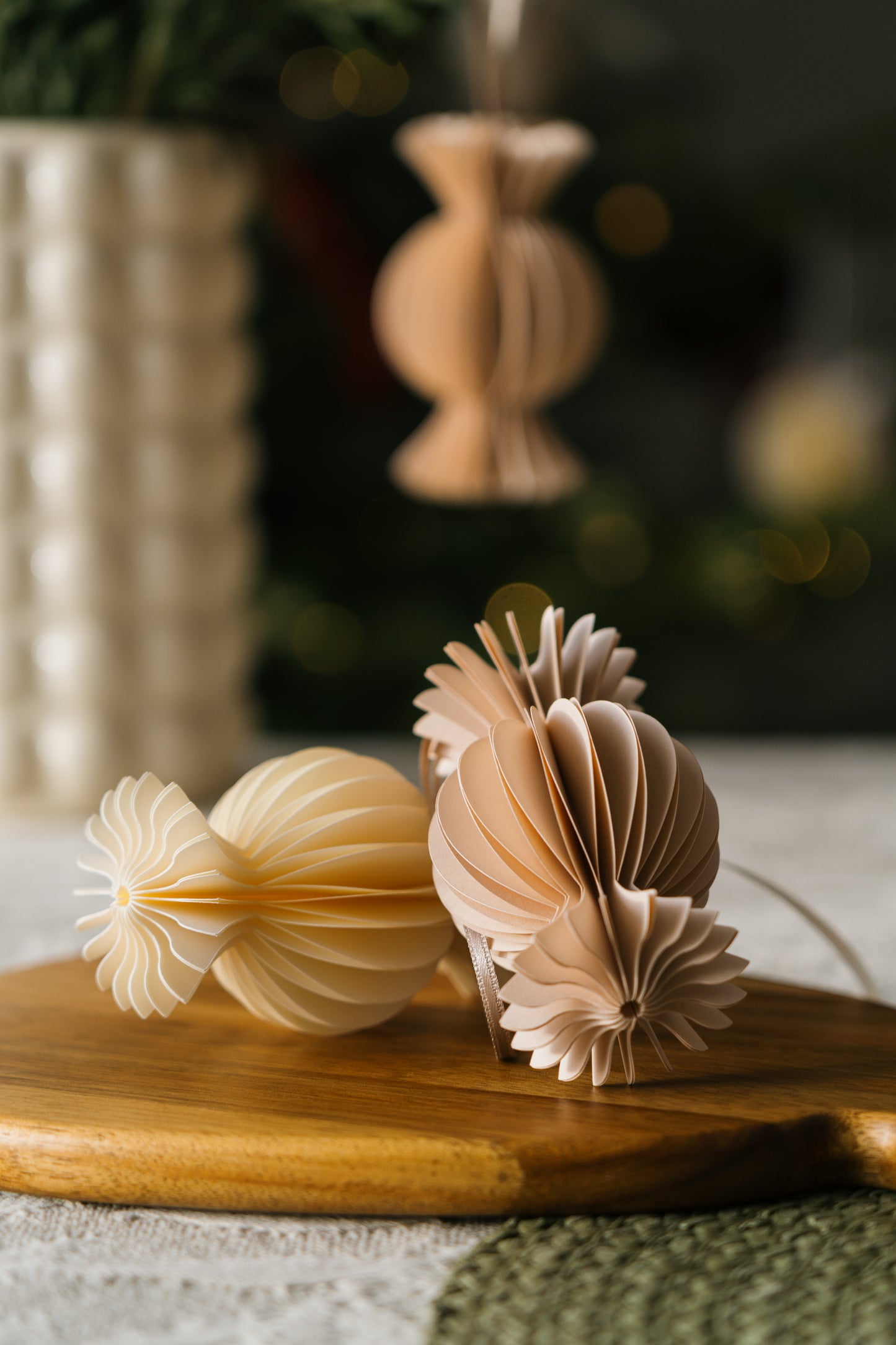 Candy paper decoration, Set of 2