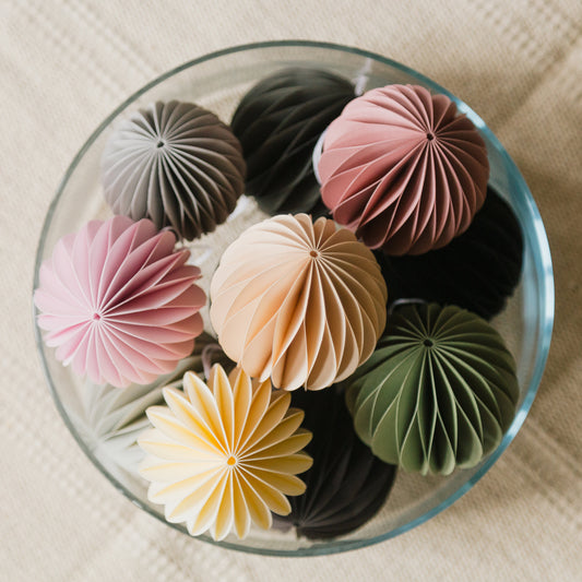 Handmade Honeycomb Paper Ball: Scandi Christmas Wedding Decoration
