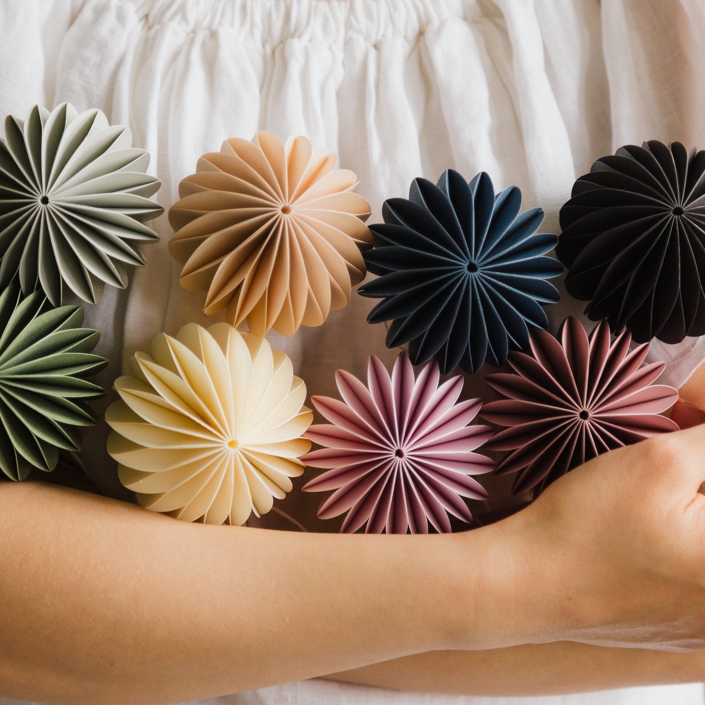 Handmade Honeycomb Paper Ball: Scandi Christmas Wedding Decoration