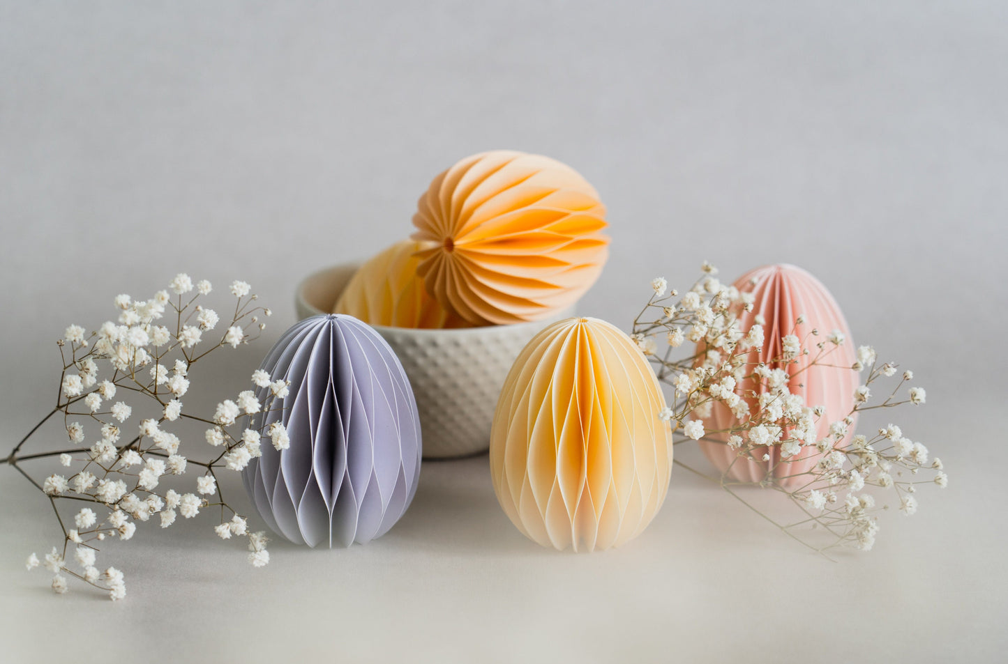 Handmade Honeycomb Easter Egg: Scandi Paper Decoration