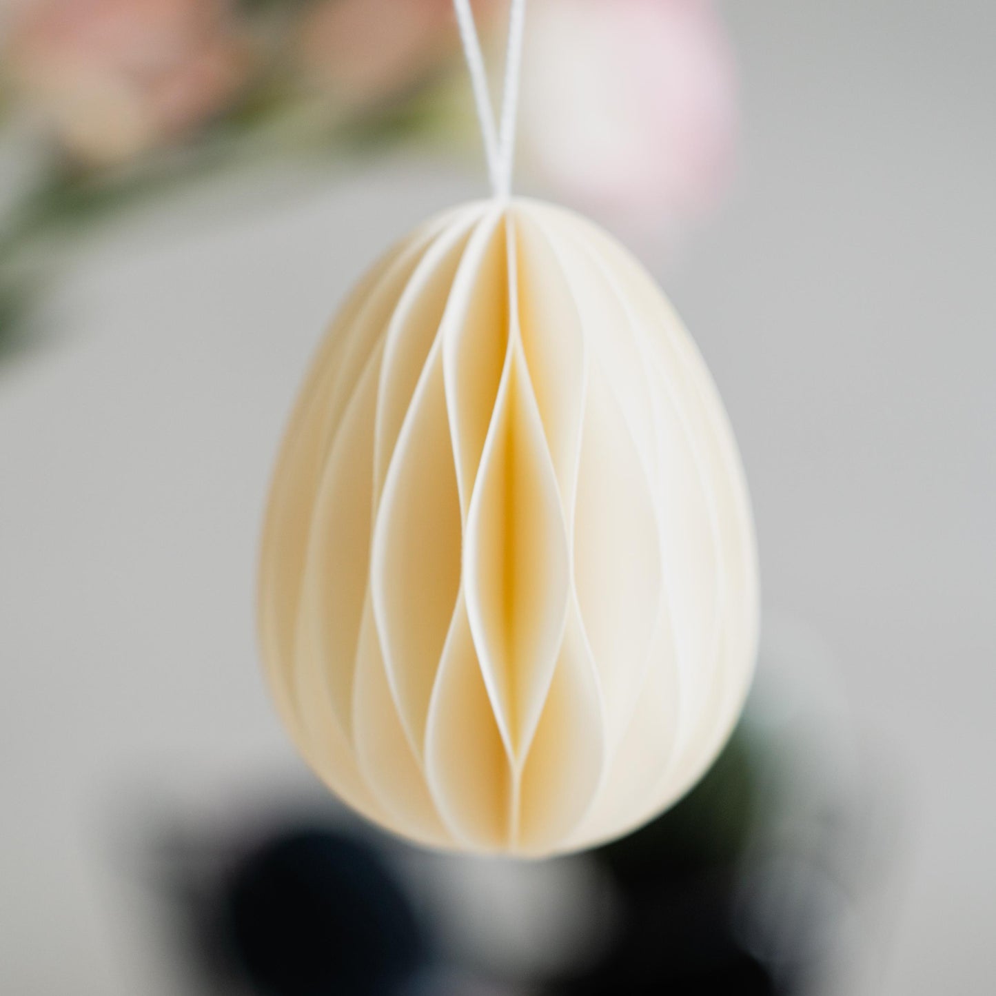 Handmade Honeycomb Paper Easter Egg: Scandi Decor (8cm)