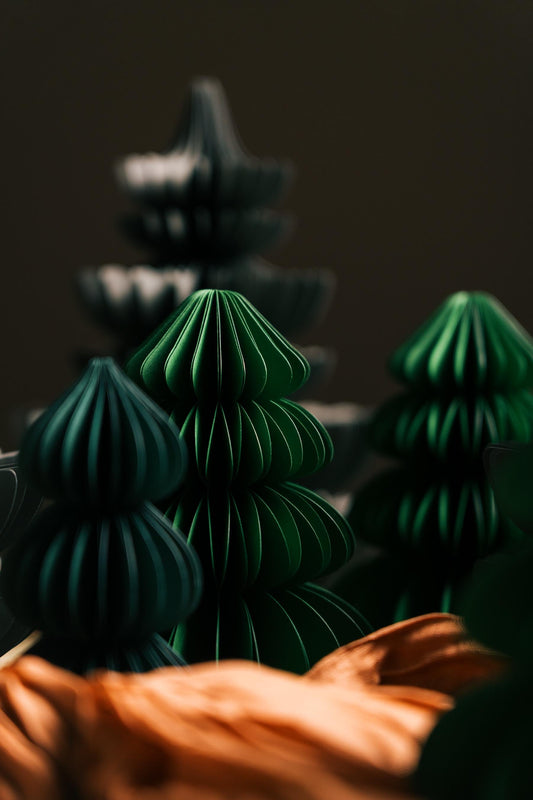 Handmade Honeycomb Paper Christmas Tree: Scandi Festive Decor